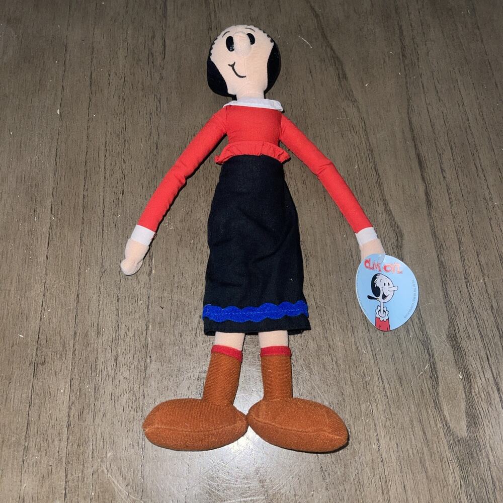 Vintage Olive Oyl 13” Plush Doll Play By Play Plush Doll 1994 With Tag